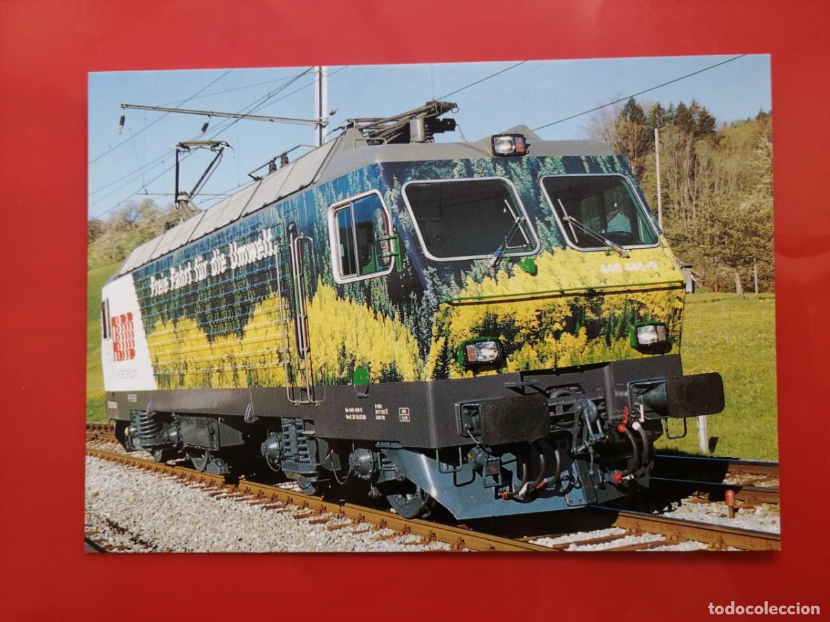 Postales: POSTAL 19670 NUEVA-SUIZA MINIREX -1713 SOB LOC. 446 445 PUBLI. ALNO - FERROCARRIL