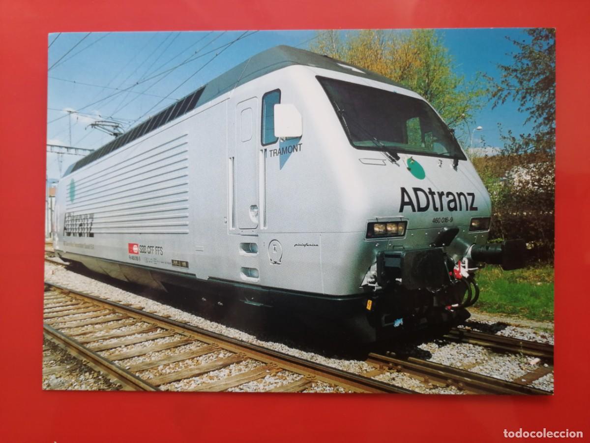 Postales: POSTAL 19668 NUEVA-SUIZA MINIREX -1701 SBB CFF FFS LOC 460 016 PUBLI. ADTRANZ -FERROCARRIL