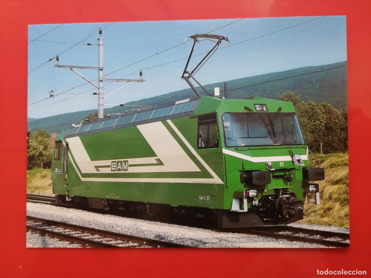Postales: POSTAL 19667 NUEVA-SUIZA MINIREX -1700 BAM LOC. 21 -FERROCARRIL