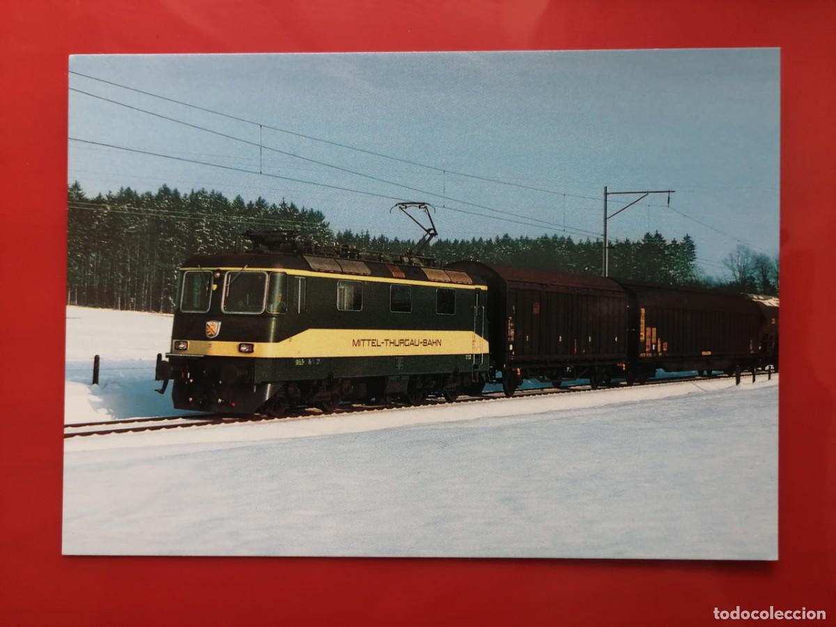 Postales: POSTAL 19662 NUEVA-SUIZA MINIREX -1687 BERG, MTHB LOC. 21 TREN MERCANCIAS
