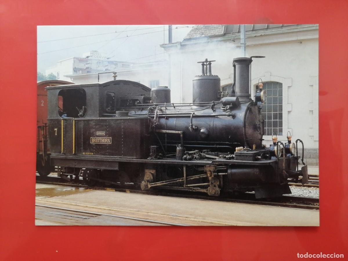 Postales: POSTAL 19659 NUEVA-SUIZA MINIREX -1644 VISP, BVZ LOC. 7 BREITHORN -FERROCARRIL