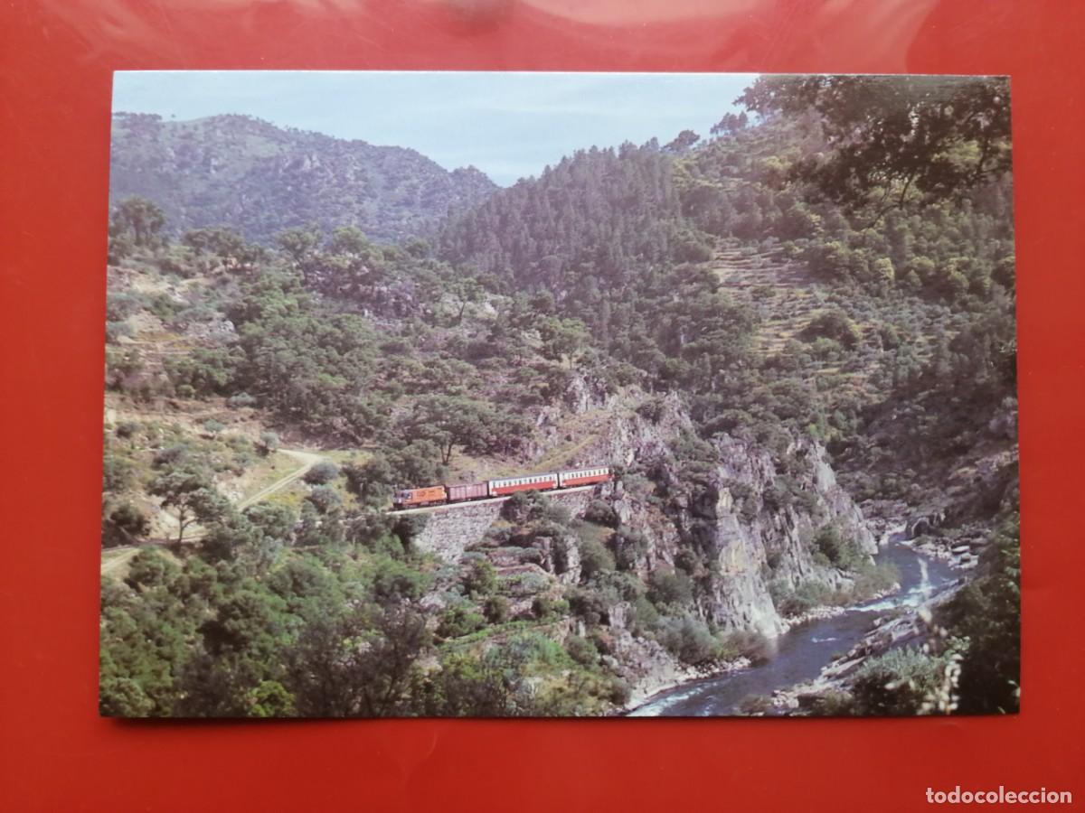 Postales: POSTAL 19653 NUEVA-PORTUGAL APAC-2&ordf; SERIE &ndash; SANTA LUZIA, TREN VIAJEROS LOC. SERIE 9021-9031