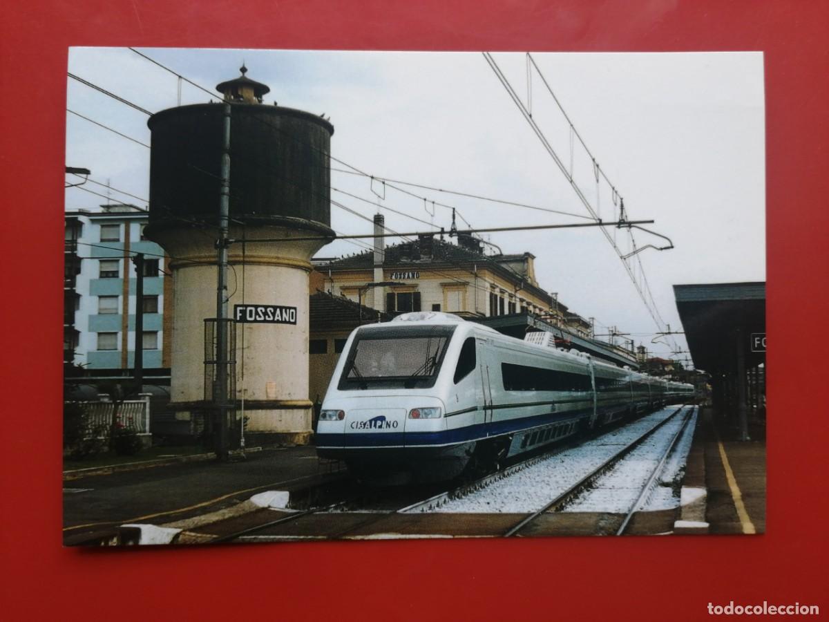 Postales: POSTAL 19648 NUEVA-ITALIA UNIFER &ndash; 150 ANIV. TRENO A CUNEO &ndash; FOSSANO, TREN ETR 470