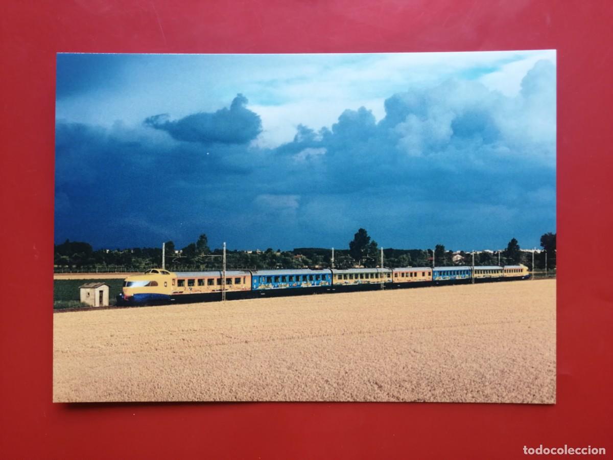 Postales: POSTAL 19639 NUEVA-ITALIA UNIFER &ndash; 150 ANIV. TRENO A CUNEO &ndash; FOSSANO, TREN ETR 302