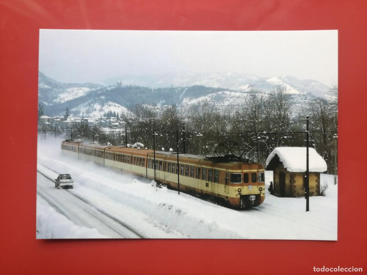 Postales: POSTAL 19634 NUEVA-ITALIA UNIFER &ndash; 150 ANIV. TRENO A CUNEO &ndash; ROBILANTE, TREN ALE 940 Y 801