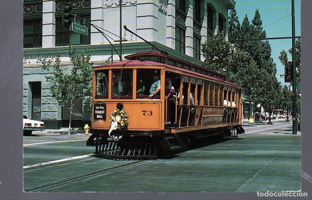 Postales: POSTAL DE SAN JOSE HISTORIC TROLLEYS PUBLICIDAD by SAMUEL R HONCZARUK