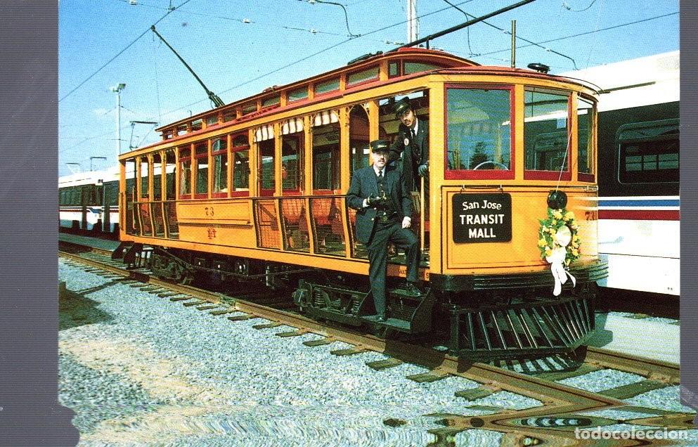 Postales: POSTAL DE SAN JOSE HISTORIC TROLLEYS PUBLICIDAD by SAMUEL R HONCZARUK