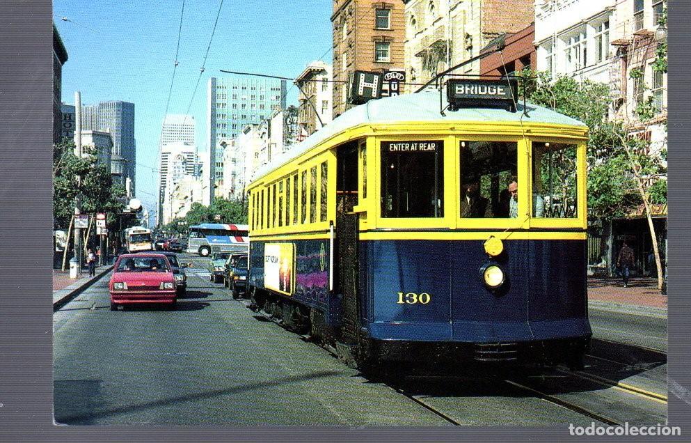 Postales: POSTAL DE HISTORIC TROLLEYS OF SAN FRANCISCO PUBLICIDAD by SAMUEL R HONCZARUK