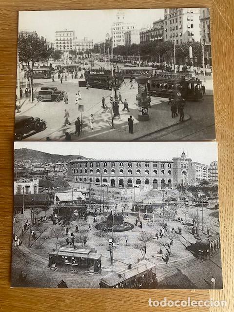 Postcards: Tranvias. Barcelona. N&ordm; 4107 y 4097. Eurofer. Postales sin circular