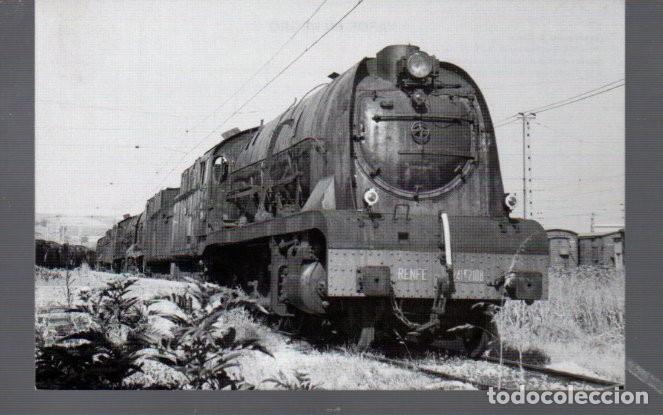Postales: POSTAL DE LOCOMOTORA EDITADAS VAPOR EN NEGRO N&ordm; 307 EDICIONES DEL TREN EDITREN ZARAGOZA