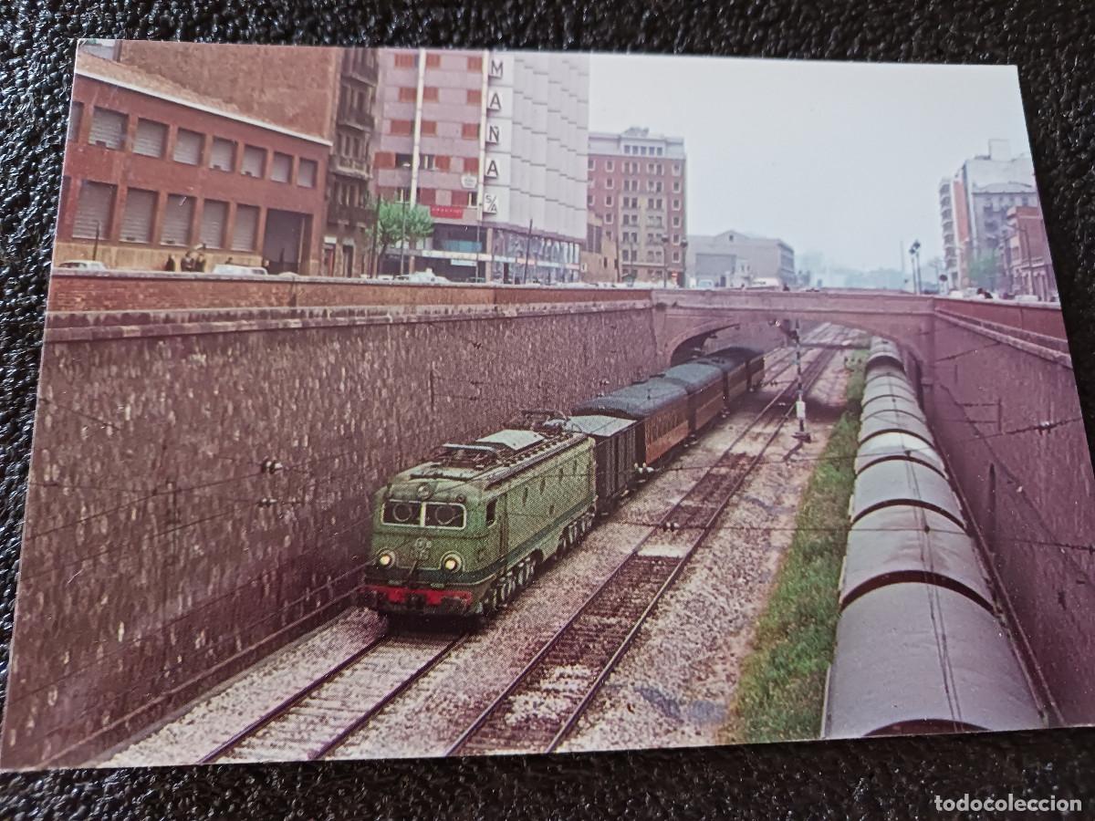 Postales: 51 el tren de casp a la av. de roma de barcelona, foto bonaventura coll, ed. ferroviarias