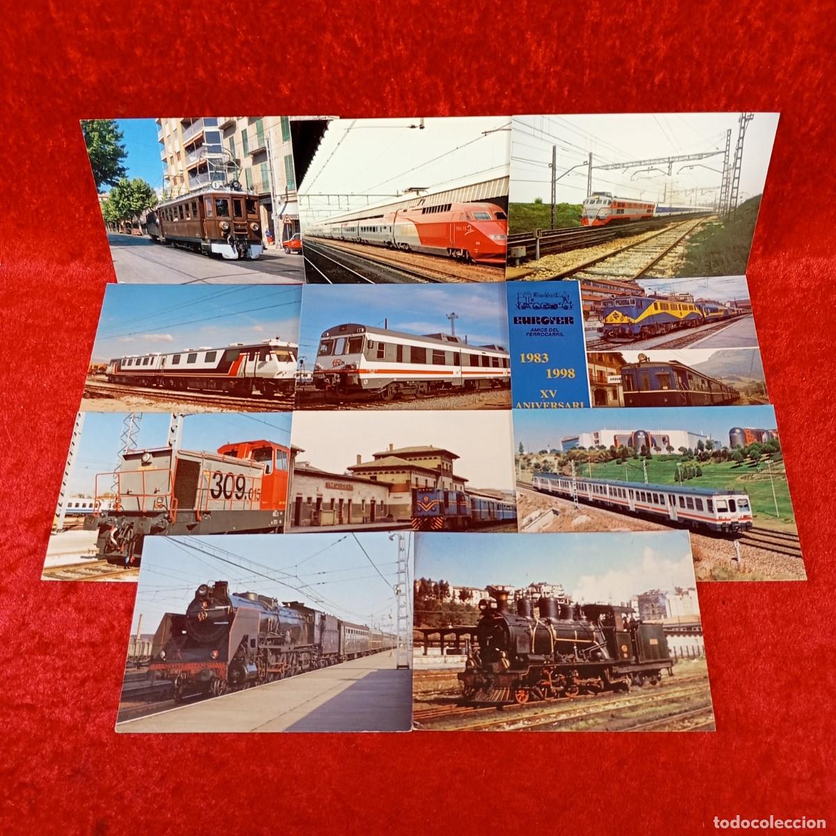 Postales: LOTE 11 POSTALES DE TRENES - EUROFER-AMICS DEL FERROCARRIL - LOCOMOTORA - VER FOTOS / 2045