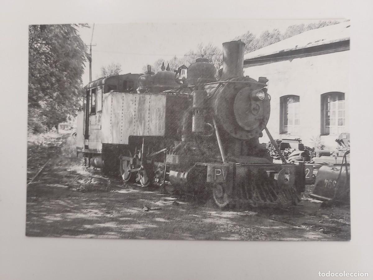 Postales: POSTAL TREN LOCOMOTORA DE VAPOR BALDWIN 1919. VILLABLINO A&Ntilde;OS 80. ESCRITA