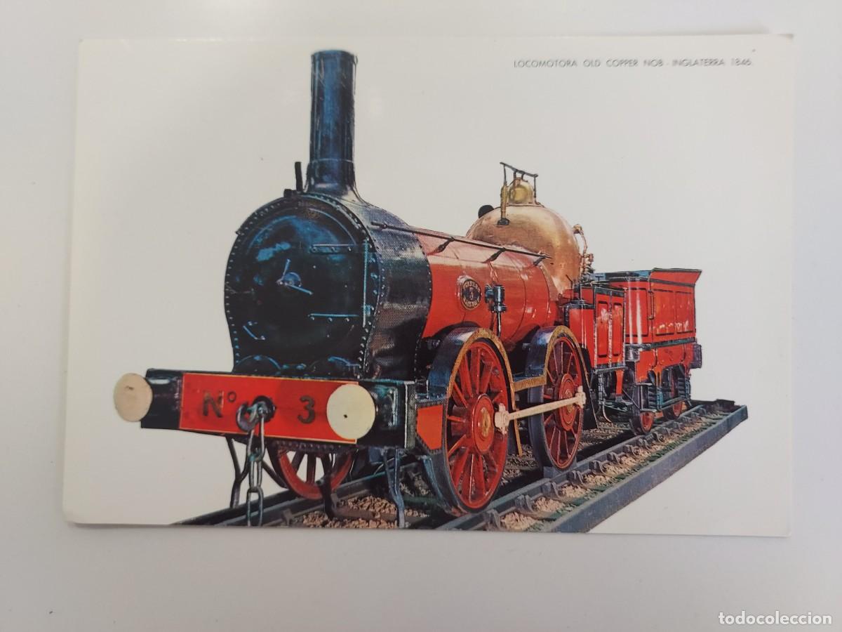 Postales: POSTAL TREN. LOCOMOTORA OLD COPPER NOB INGLATERRA 1846. 1969. ESCRITA
