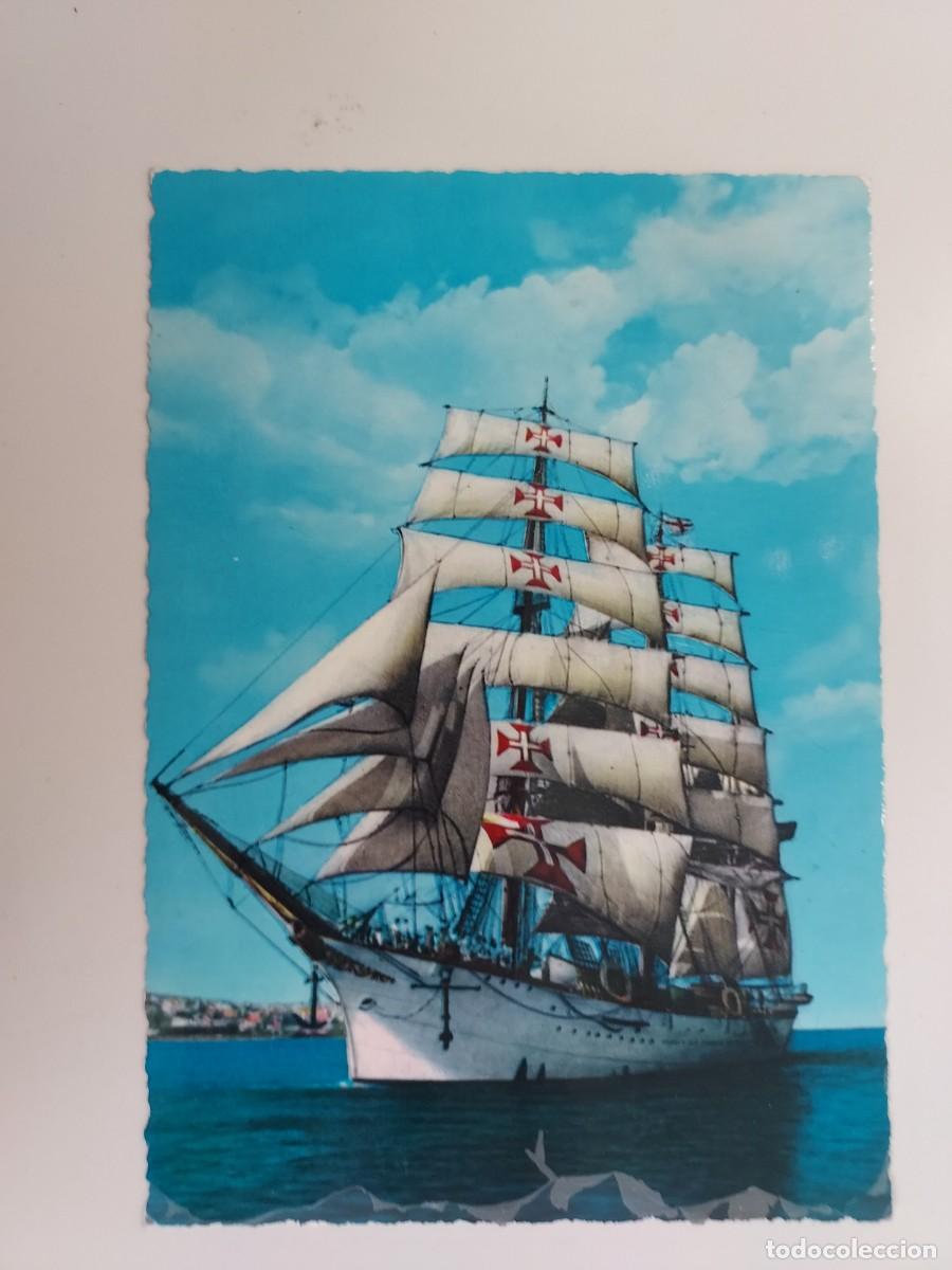 Postales: POSTAL BARCO. NAVIO ESCOLA SAGRES, LISBOA. 1973. ESCRITA