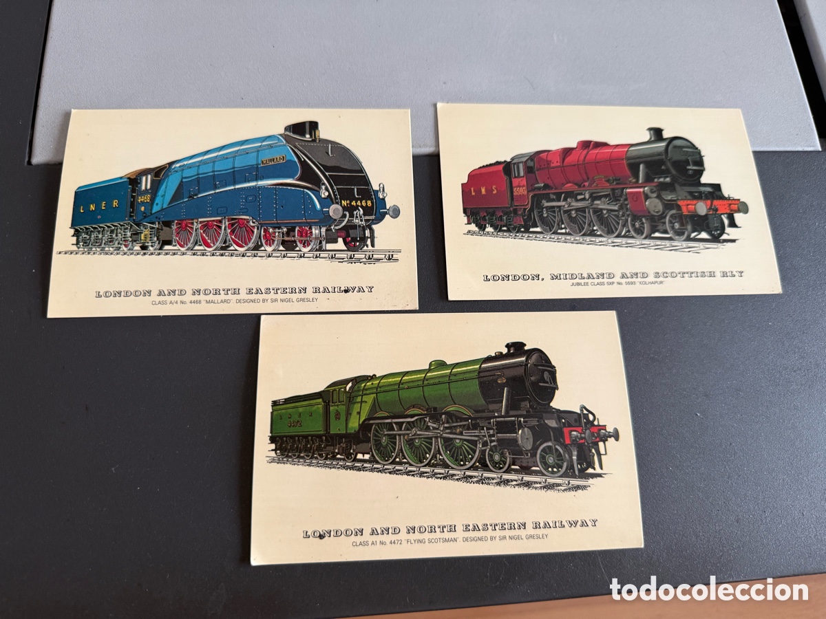 Postales: 3 POSTALES. FERROCARRILES - Foto 1