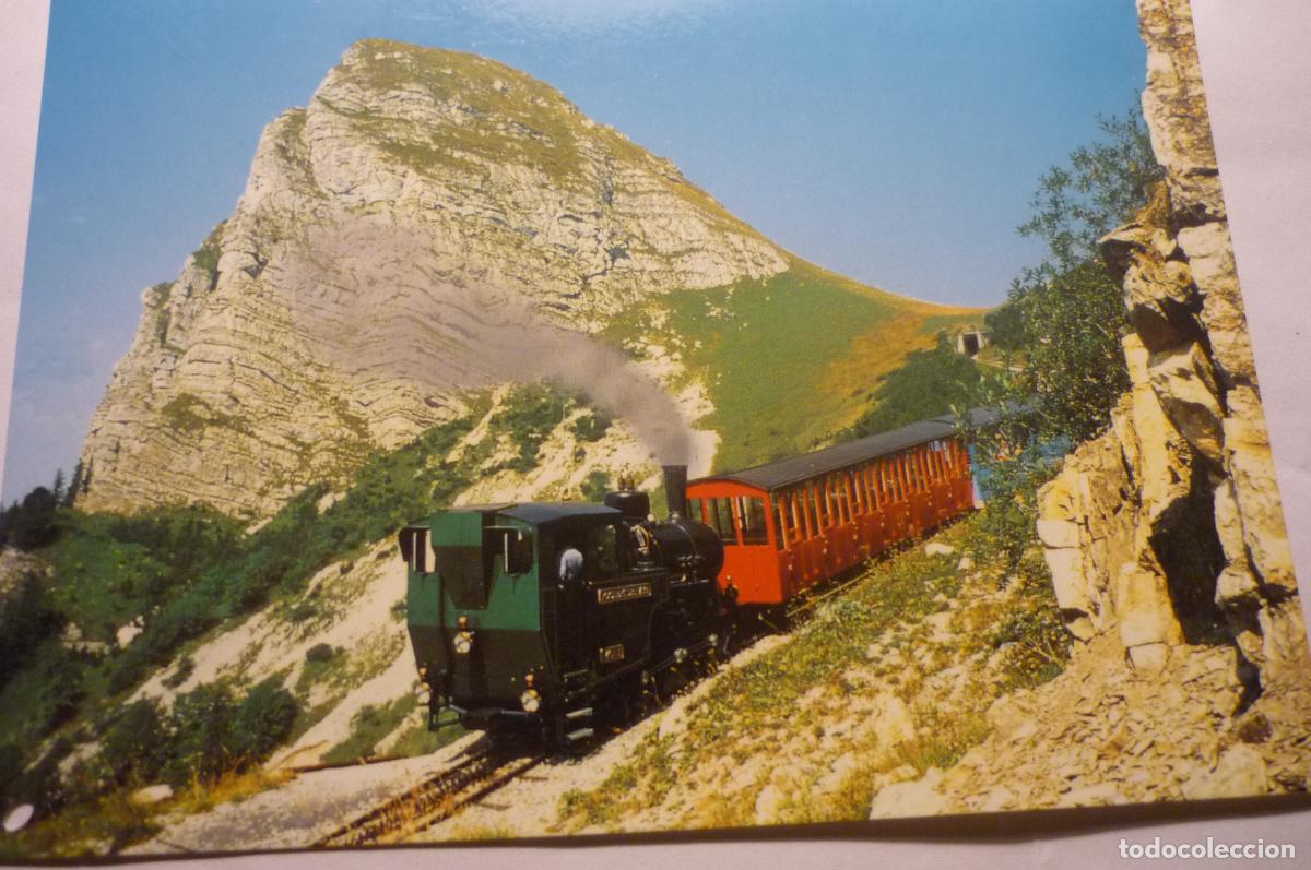 Postales: postal extranjera tren rochers de naye