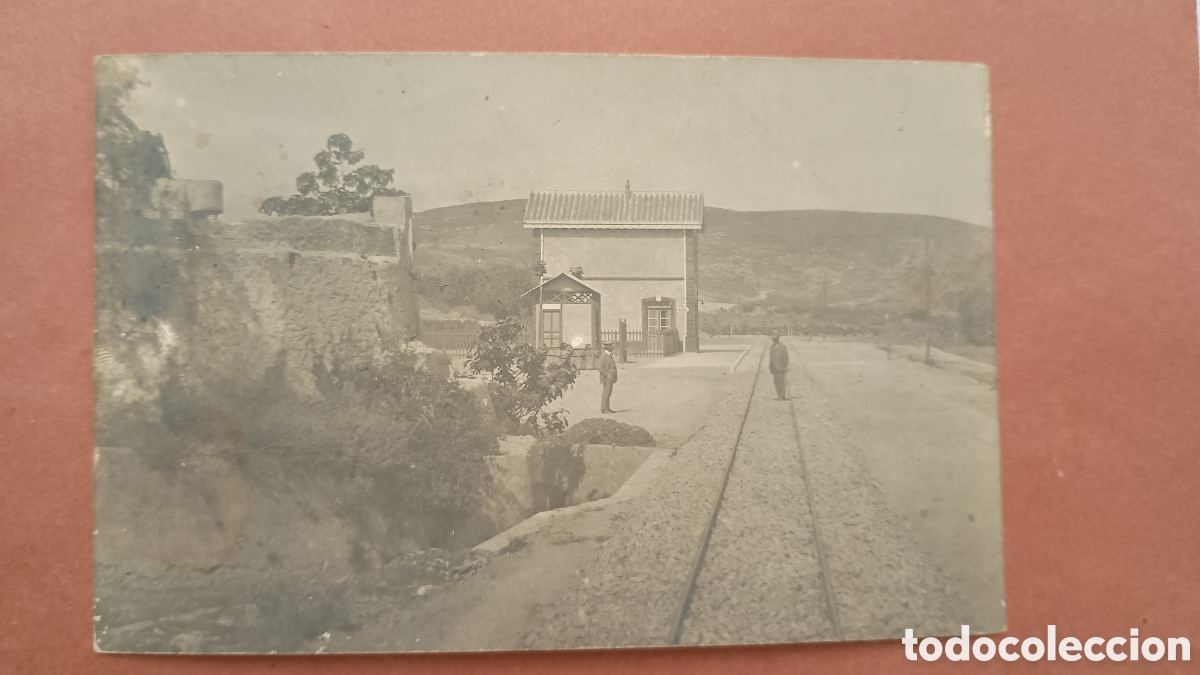 Postales: ESPA&Ntilde;A - ESTACI&Oacute;N DE FERROCARRIL SIN DETERMINAR - ANTIGUA TARJETA POSTAL FOTOGR&Aacute;FICA
