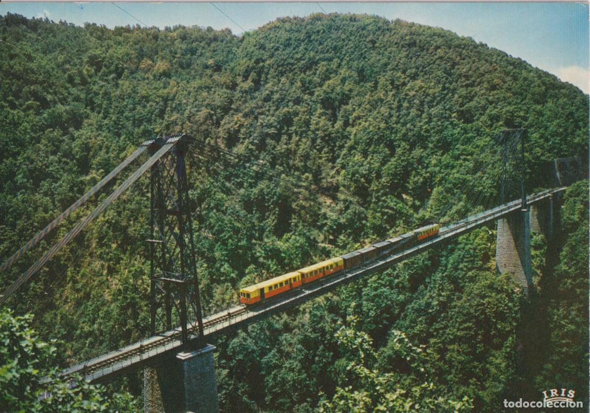 Postales: FRANCIA, LE PONT GISCLARD, LIGNE S.N.C.F. DE VILLEFRANCHE A MONT LOUIS &ndash; TH&Eacute;OJAC &ndash; ESCRITA