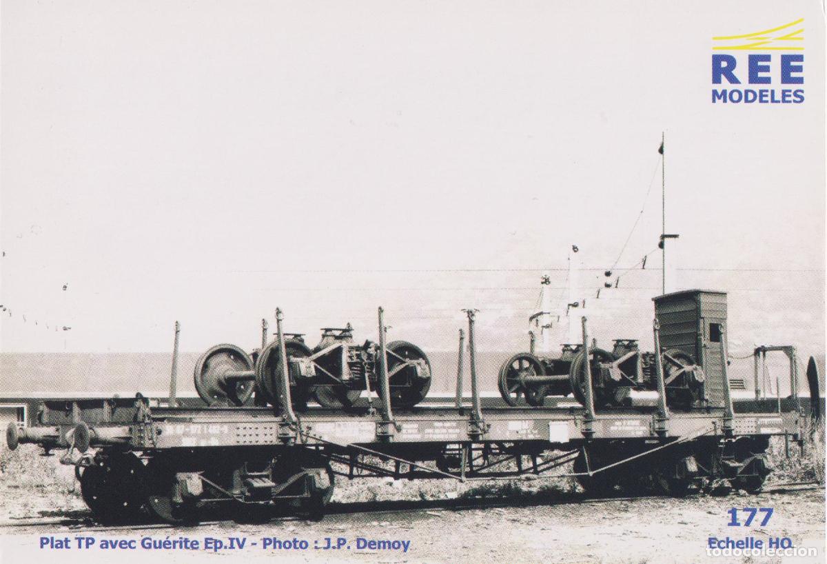 Postales: VAG&Oacute;N PLANO TP CON GARITA DE LA MARCA REE MOD&Egrave;LES - ECHELLE HO 177