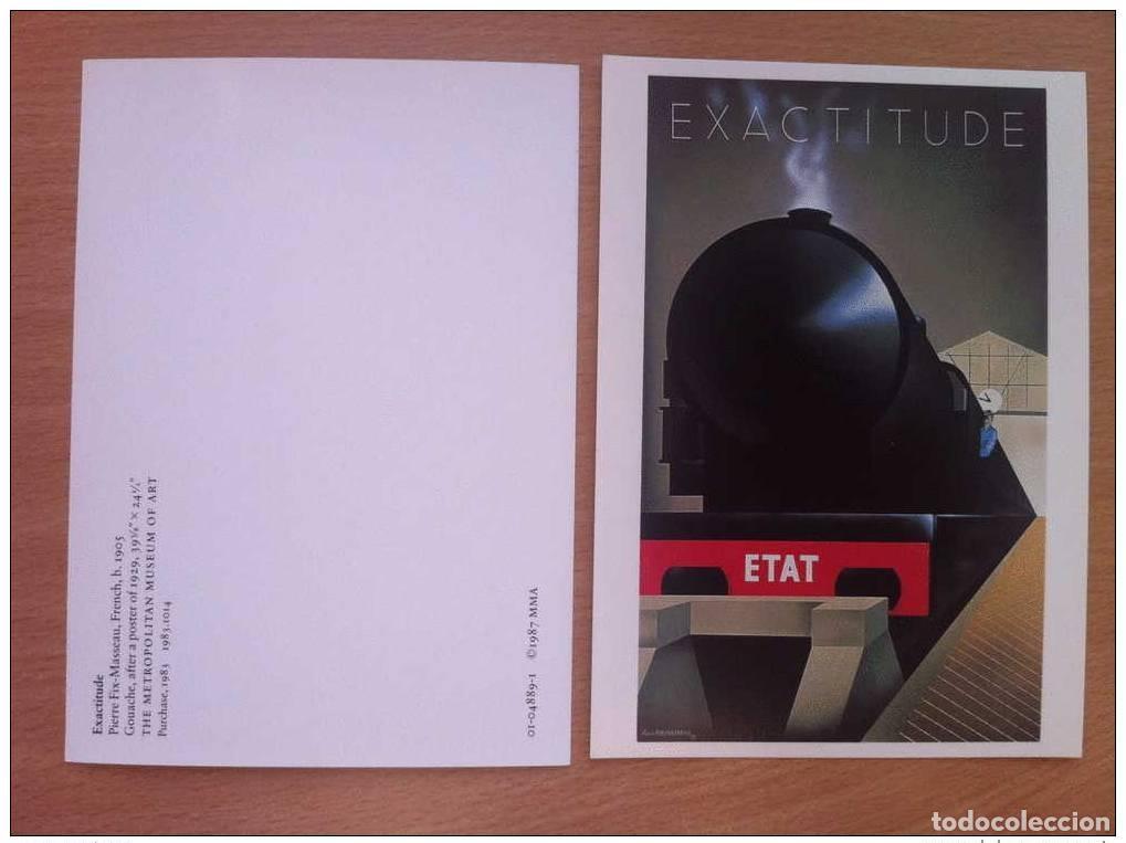 Postales: FRANCE ACCURACY STATE TRAIN PUB FIX-MASSEAU MUSEO METROPOLITANO DE NUEVA YORK 1987