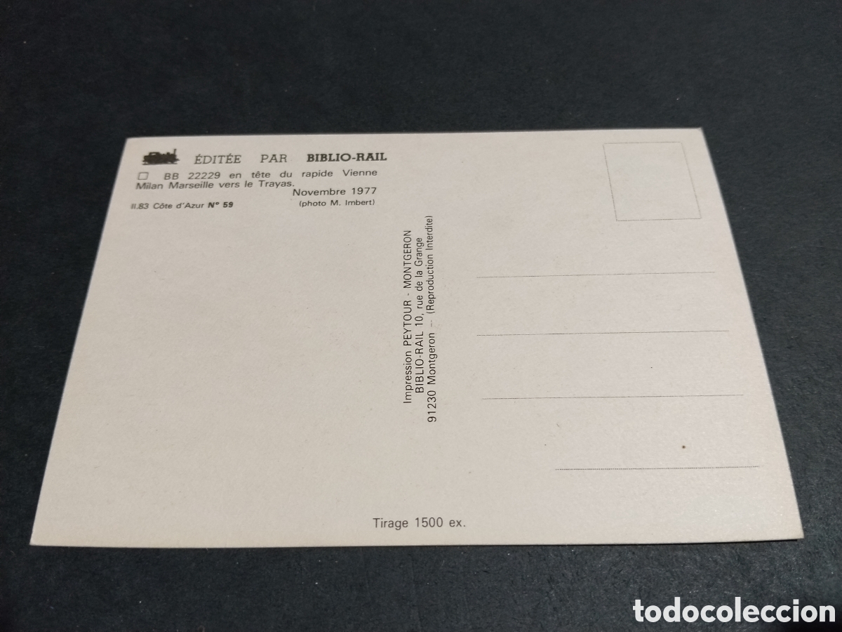 Postales: Postal biblio rail tren - Foto 2