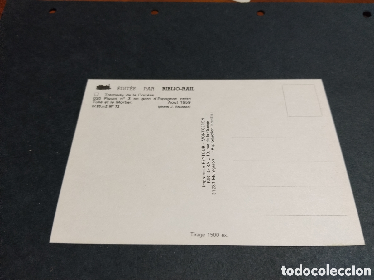 Postales: Postal biblio rail tren - Foto 2
