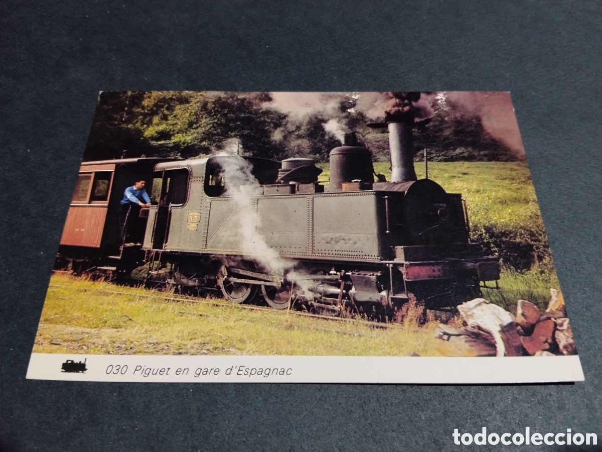Postales: Postal biblio rail tren