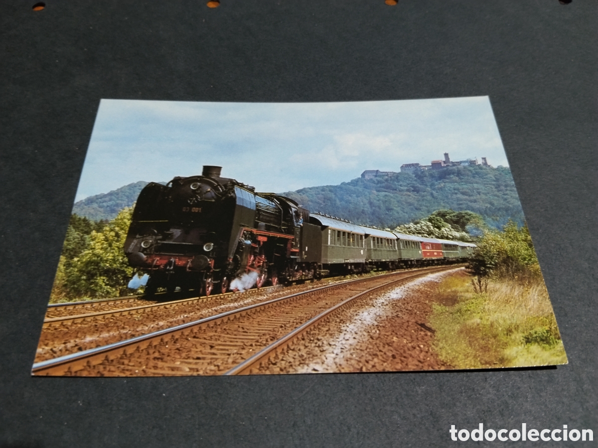 Postales: Postal locomotora Tren