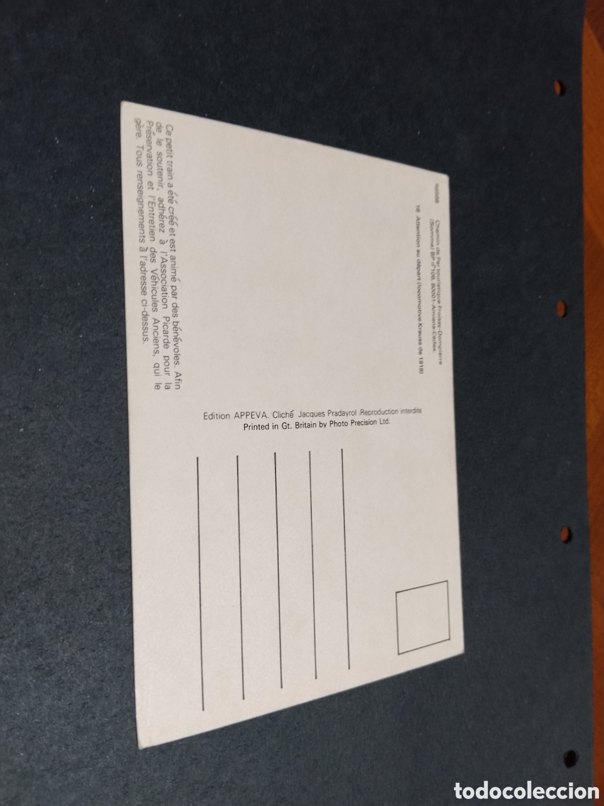 Postales: Postal locomotora Tren - Foto 2