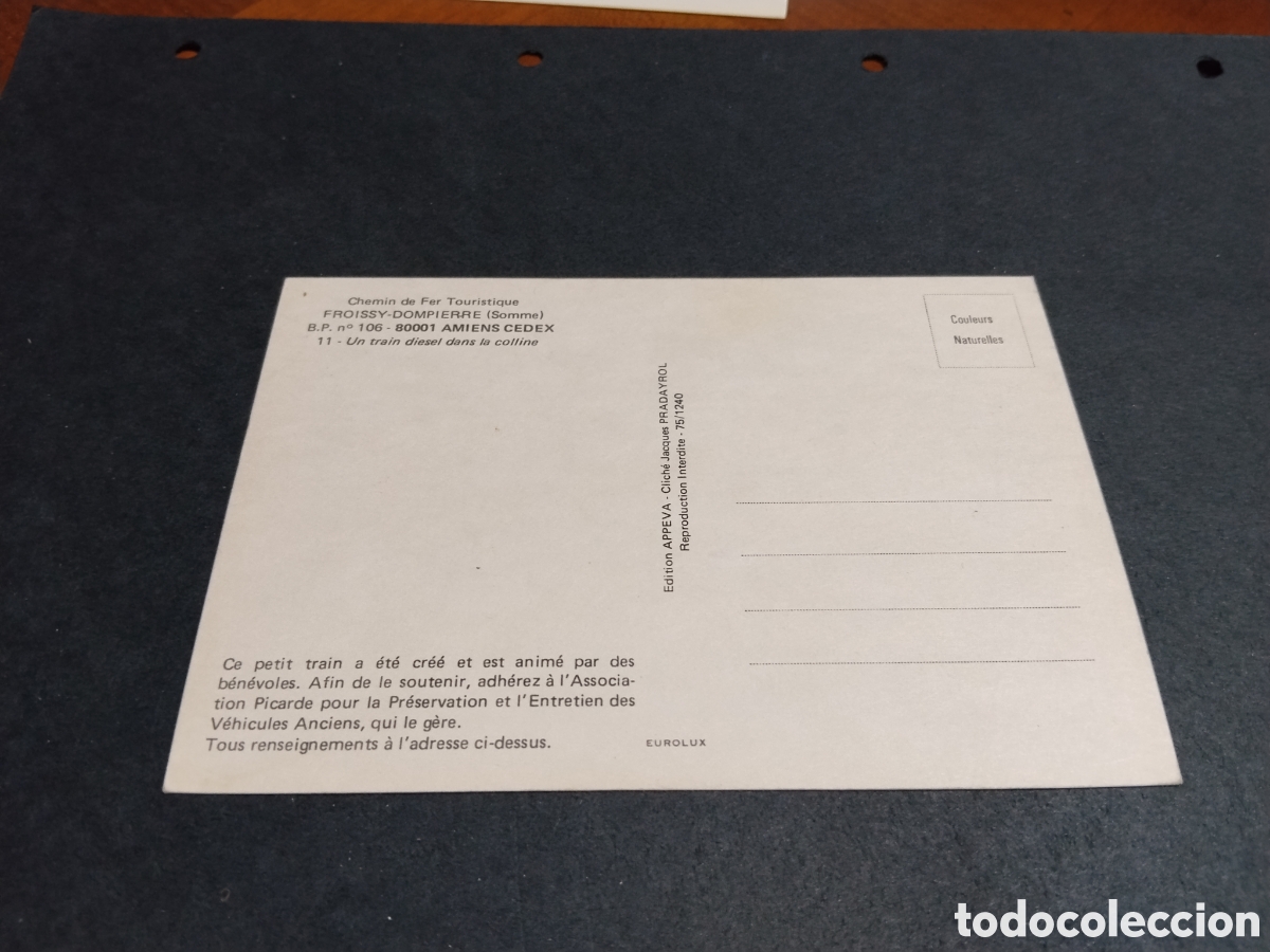 Postales: Postal locomotora Tren - Foto 2