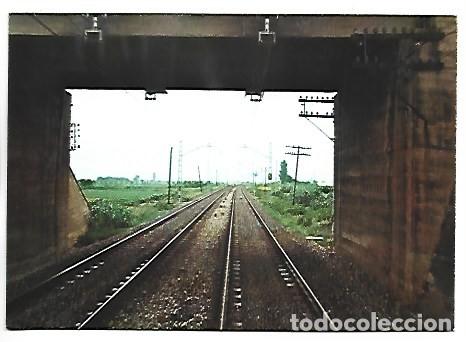 Postales: ELECTRIFICACION DE LA LINEA CASTEJON - ZARAGOZA.- COLECCION RENFE