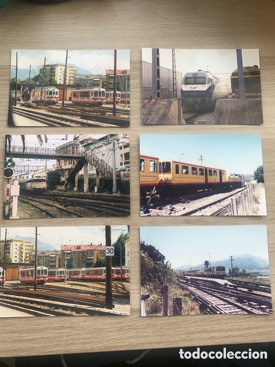 Postales: Lote de 58 Fotograf&iacute;as Trenes Ferrocarriles Locomotoras