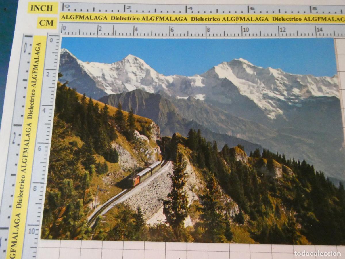 Postales: POSTAL DE TRENES FERROCARRILES. SUIZA TREN ALTA MONTA&Ntilde;A SCHYNIGE PLATTE. 2476