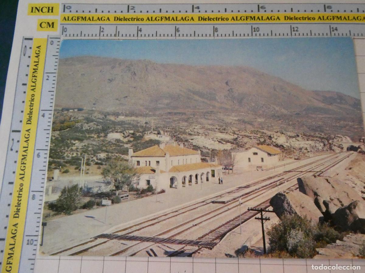 Postales: POSTAL DE TRENES FERROCARRILES. A&Ntilde;O 1974 RENFE ESTACI&Oacute;N BUSTARVIEJO VALDEMANCO MADRID BURGOS 2490