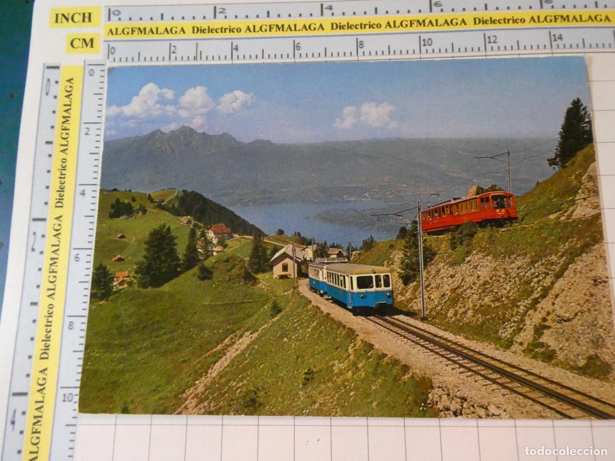 Postales: POSTAL DE TRENES FERROCARRILES. SUIZA RIGIBAHNEN ALTA MONTA&Ntilde;A 2493