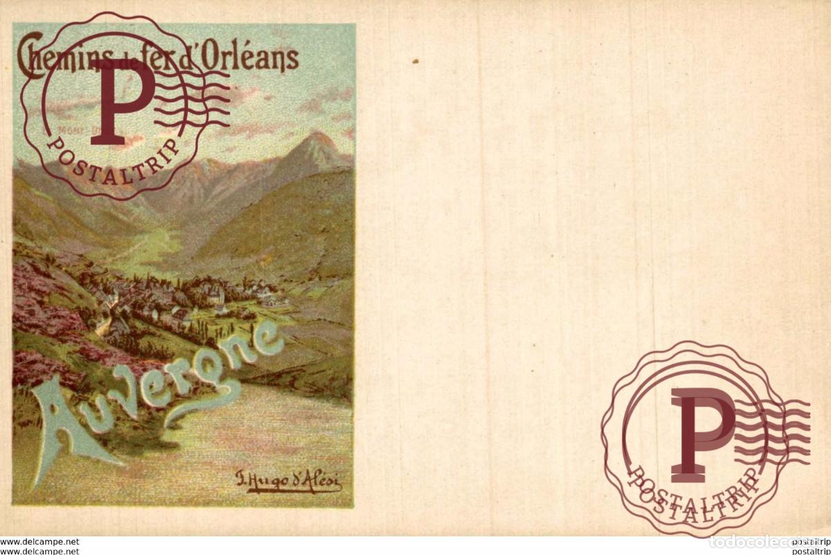 Postales: CHEMINS DE FER DORLEANS AUVERONE