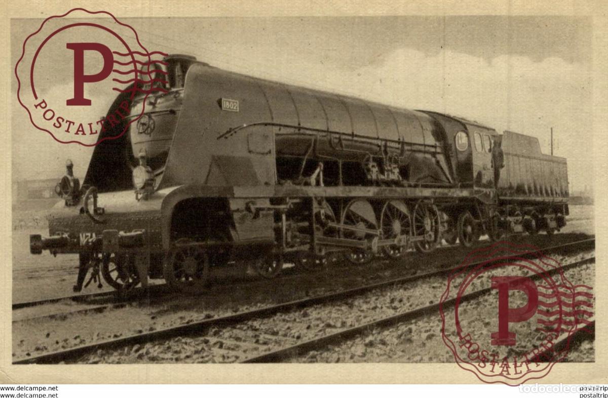 Postales: ESPA&Ntilde;A SPAIN FERROCARRILES ESPA&Ntilde;OLES LOCOMOTORA TIPO MONTA&Ntilde;A