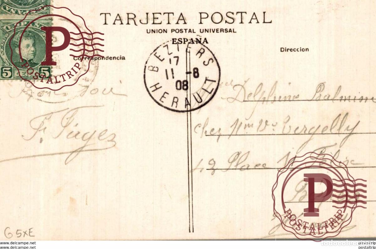 Postales: 1908 FIGUERAS ESTACION DEL FERRO CARRIL - Foto 2