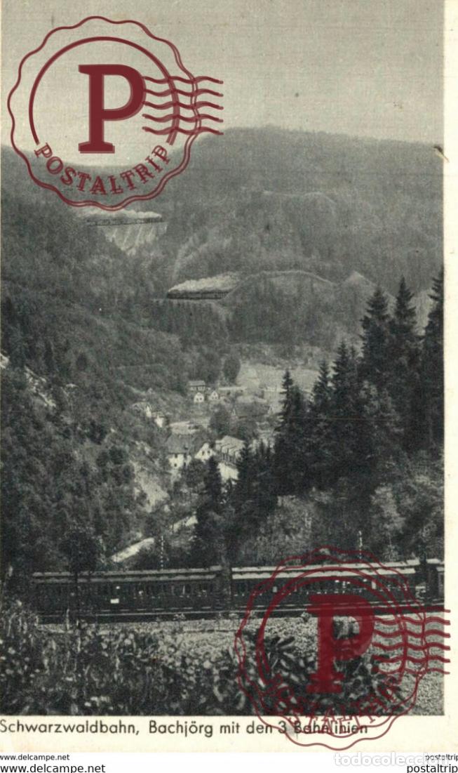 Postales: SCHWARZWALDBAHN, Bachj&ouml;rg mit den 3 Bahnlinien