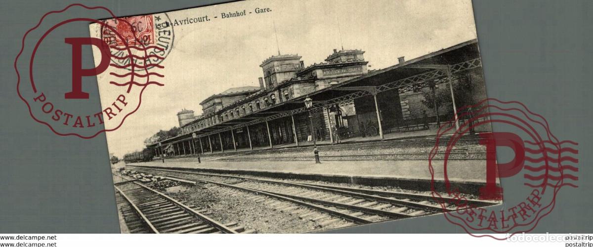 Postales: AVRICOURT BAHNHOF GARE