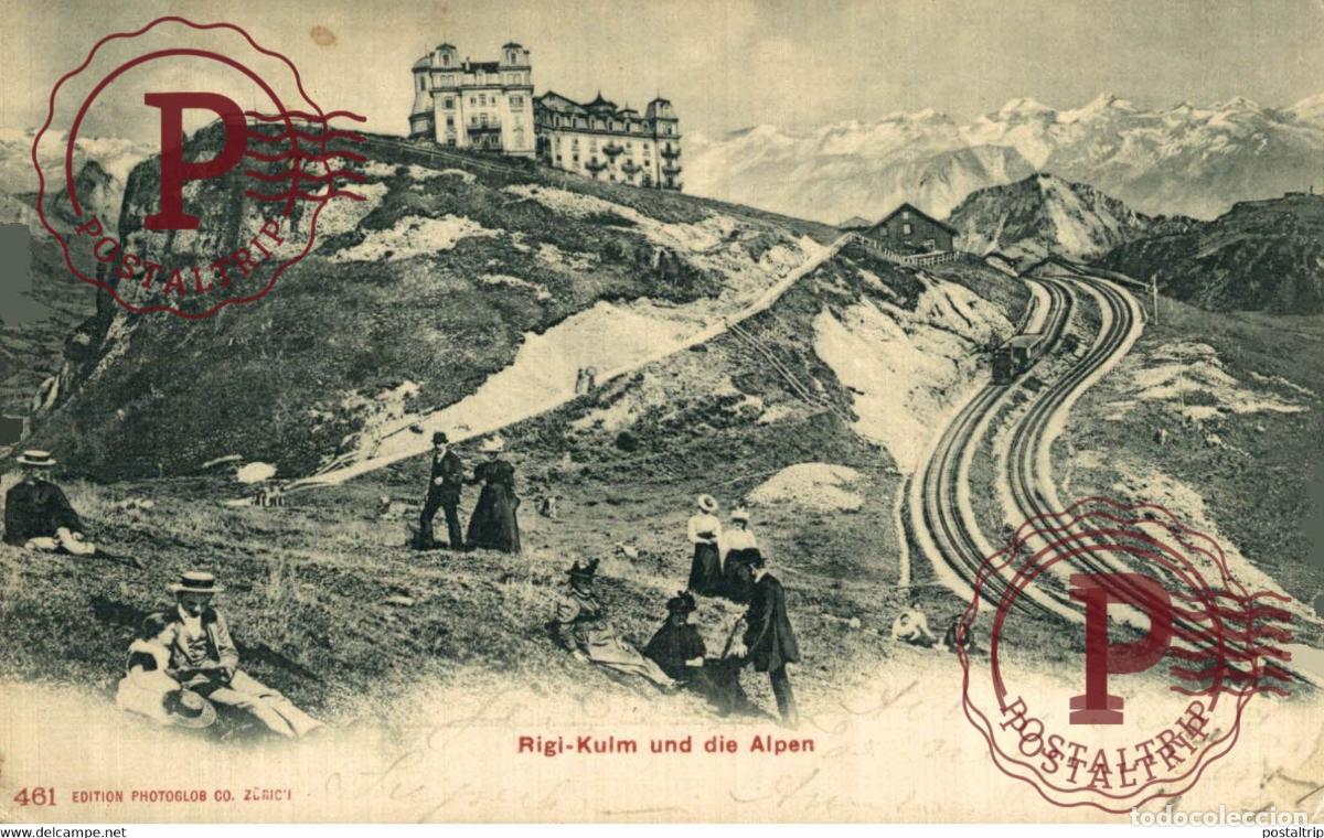 Postales: SUISSE RIGI KULM UND DIE ALPEN TRAIN TREN CHEMIN DE FER RAILWAY