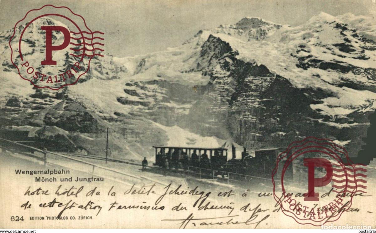 Postales: Wengernalpbahn - M&ouml;nch und Jungfrau BE BERNE SUISSE TRAIN TREN CHEMIN DE FER RAILWAY