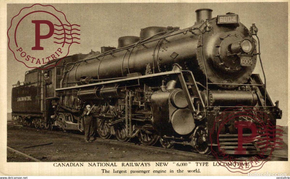 Postales: CANADIAN NATIONAL RAILWAYS NEW 6000 TYPE LOCOMOTIVE TRAIN TREN CHEMIN DE FER RAILWAY