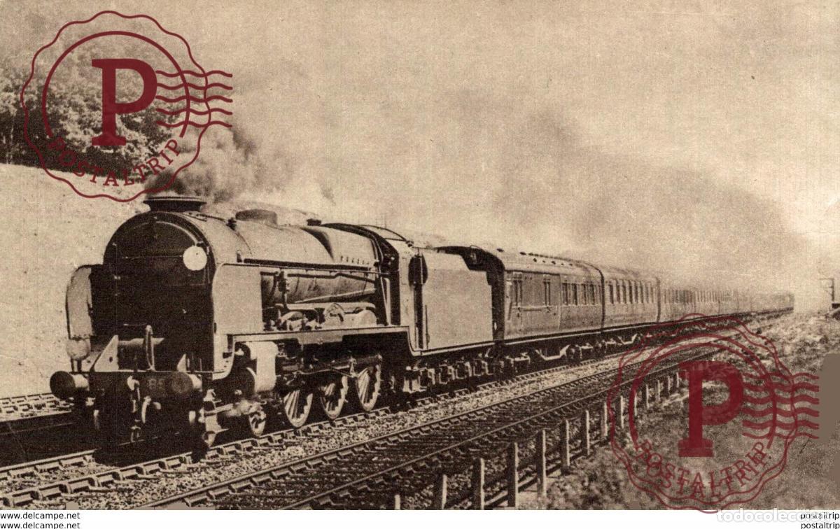 Postales: S.R. Down Bournemouth express near Hook - Train, Tren.