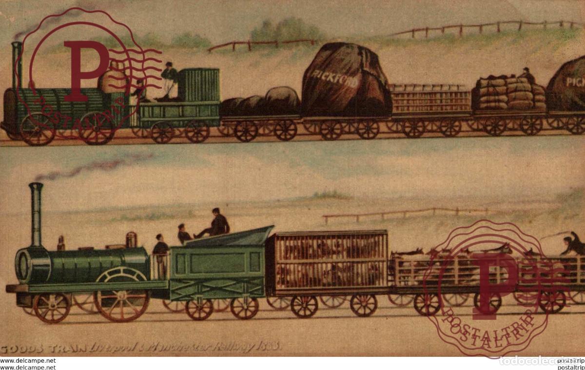 Postales: Liverpool & Manchester Railway 1833. Train, Tren.
