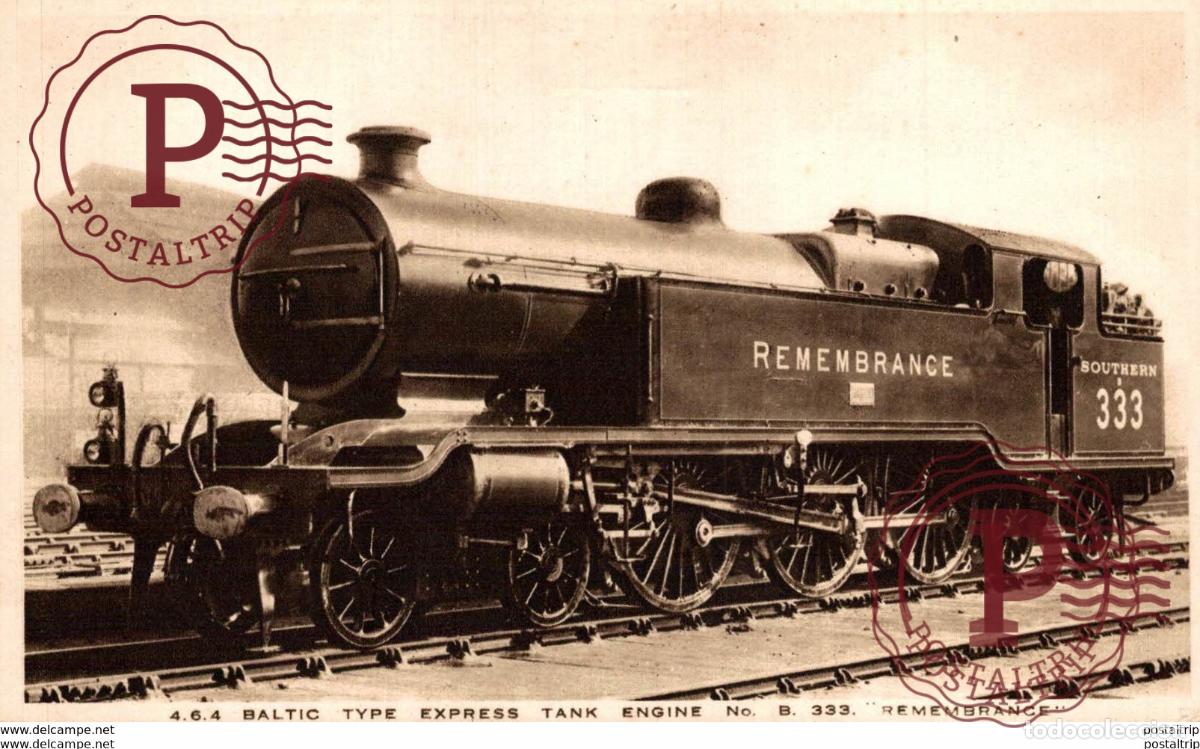 Postales: Remembrance, Southern 333. Train, Tren.