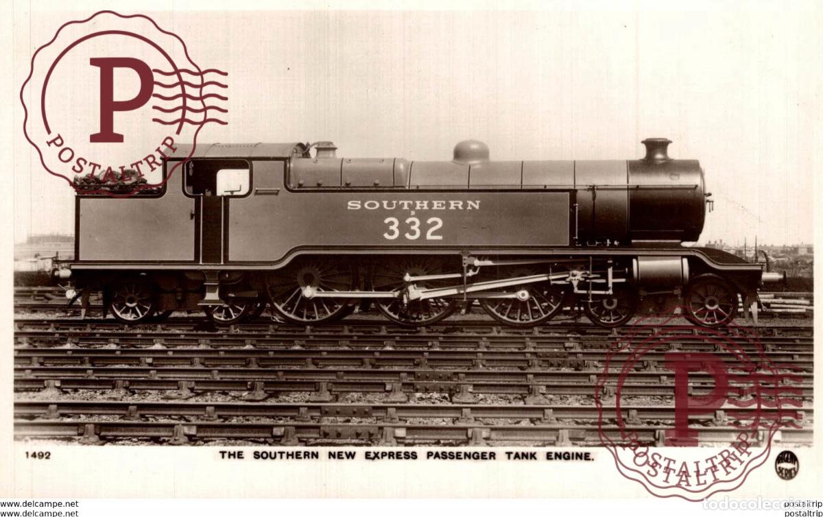 Postcards: The Southern Railway New Express Passenger, Tank Engine. 332. Train, Tren.