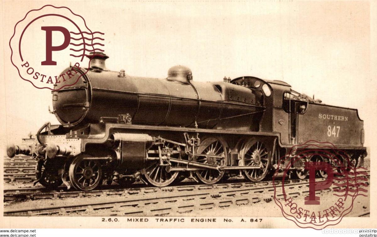 Postales: Mixed Traffic Engine 847 Train, Tren. - Foto 1