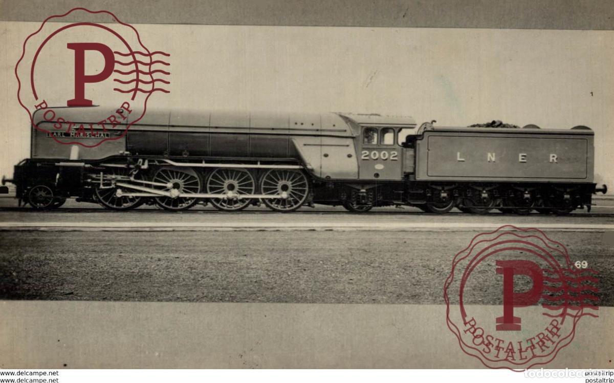 Postcards: Earl Harischal. 2002 LNER. Train, Tren.